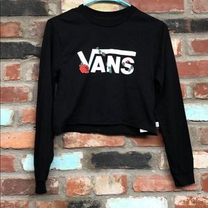 Vans long sleeve crop top
